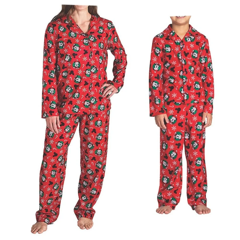 Family Matching PJ’s - Kids - Micky Mouse Santa PJ NWT!